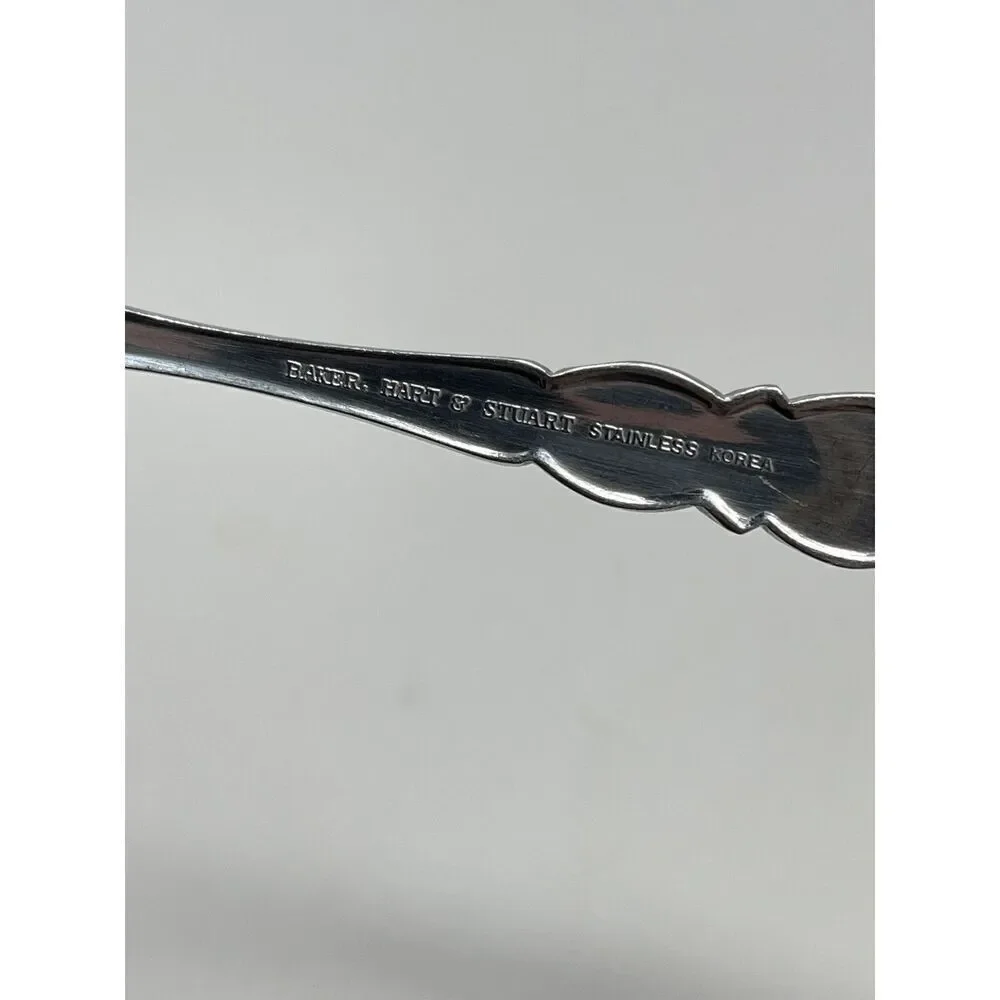 UNITED SILVER US17 Baker Hart & Stuart BST2 Dinner Place Spoons 7 3/8” Set Of 4